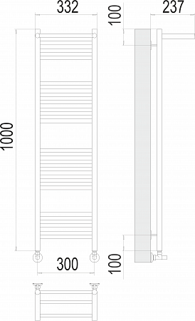 Аврора с/п П20 300х1000 Полотенцесушитель  TERMINUS Грозный - фото 3