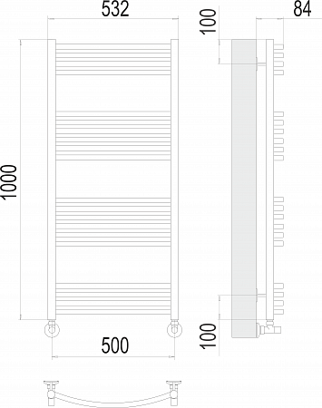 Классик П20 500х1000 Полотенцесушитель  TERMINUS Грозный - фото 3