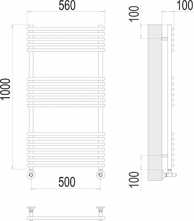 Ватра П18 500х1000 Полотенцесушитель  TERMINUS Грозный - фото 3