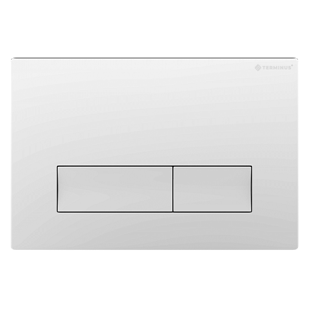 Клавиша смыва для инсталляции Terminus Classic кнопка прямоугольник цвет белый Грозный - фото 1